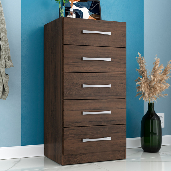 Cômoda Com 05 Gavetas Savana Cacau