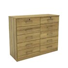 Cômoda Com 10 Gavetas E 2 Chave Londres Mel