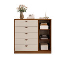 Cômoda Com 1 Porta 5 Gavetas Ferrara Dj Móveis