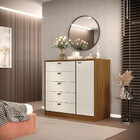 Cômoda Com 1 Porta 5 Gavetas Ferrara Dj Móveis