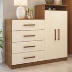 Cômoda Com 2 Portas E 4 Gavetas 120cm Multimóveis Cr35291
