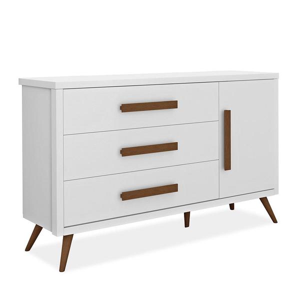 Cômoda Com 3 Gavetas E Sapateira Old Potente Branco Hannover