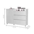 Cômoda Com 3 Gavetas Matsudo Branco