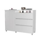 Cômoda Com 3 Gavetas Matsudo Branco
