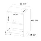 Cômoda Com 4 Gavetas 63cm Multimóveis Cr35290