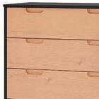 Comoda Com 4 Gavetas Bf1004 Grafite Pinus Hec