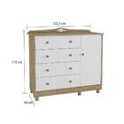 Cômoda Com 4 Gavetas E 1 Porta Lisa Elô Móveis Peroba