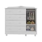 Cômoda Com 4 Gavetas E 1 Porta Lisa Elô Móveis Peroba