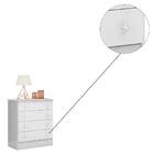 Cômoda Com 4 Gavetas Frozen Branco Tana Decor