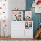 Comoda Com 4 Gavetas, Porta E Espelho House Branco - Art In M