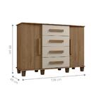 Cômoda Com 4 Gavetas Renens Cinamomo Off White