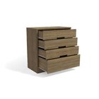 Cômoda Com 4 Gavetas S824 Gold Nogueira