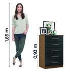 Cômoda Com 5 Gavetas Juju Aramóveis