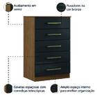 Cômoda Com 5 Gavetas Juju Aramóveis