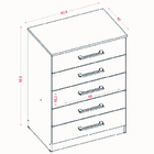 Cômoda Com 5 Gavetas Juju Aramóveis