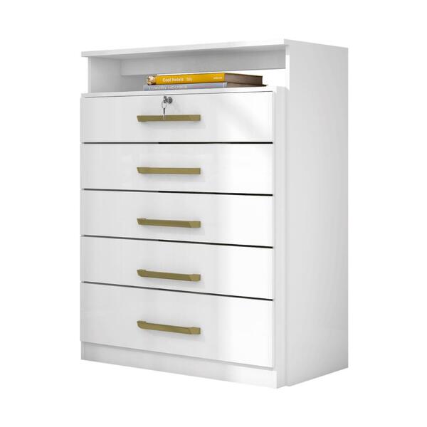 Cômoda Com 5 Gavetas Multimóveis Cr40116