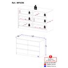 Cômoda Com 6 Gavetas 120cm Multimóveis Mp4396