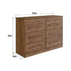 Cômoda Com 6 Gavetas 121cm Multimóveis Cr35263