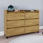 Cômoda Com 6 Gavetas San Diego Mel Pérola