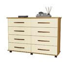 Cômoda Com 8 Gavetas Takayama Mel Pérola