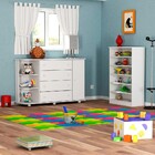 Cômoda Com Cantoneira Laura E Armário Multiuso Bell P04 Branc