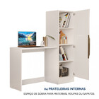 Cômoda Com Escrivaninha E Armário Espelhado 3 Em 1 Cool Home