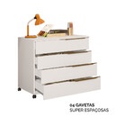 Cômoda Com Escrivaninha E Armário Espelhado 3 Em 1 Cool Home