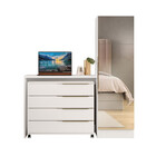 Cômoda Com Escrivaninha E Armário Espelhado 3 Em 1 Cool Home