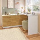 Cômoda Com Escrivaninha Em L Com 6 Gavetas Leonie Yescasa Bra