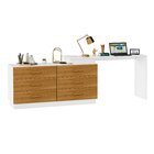 Cômoda Com Escrivaninha Em L Com 6 Gavetas Leonie Yescasa Bra