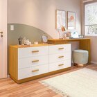 Cômoda Com Escrivaninha Em L Com 6 Gavetas Leonie Yescasa Fre