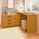 Cômoda Com Escrivaninha Em L Com 6 Gavetas Leonie Yescasa Fre