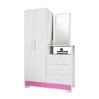 Cômoda Com Espelho 1 Porta 3 Gavetas Nt 5165  Branco New