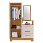 Cômoda Com Espelho 1 Porta 3 Gavetas Nt 5165  Freijó Trend/of