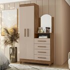 Cômoda Com Espelho 2 Portas 4 Gavetas Capri Albatroz Móveis A