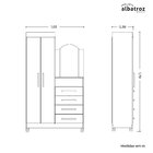 Cômoda Com Espelho 2 Portas 4 Gavetas Capri Albatroz Móveis A