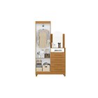 Cômoda Com Espelho 2 Portas 4 Gavetas Capri Cinamomo