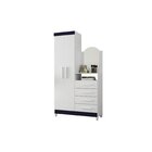 Cômoda Com Espelho 2 Portas 4 Gavetas Capri Quadriflex - Bran