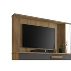 Cômoda Com Espelho 3 Portas 5 Gavetas Estrela Cinamomo/grafite