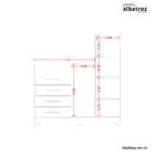 Cômoda Com Espelho 5 Gavetas 2 Portas New Master Albatroz