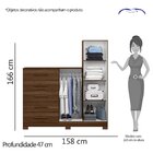 Cômoda Com Espelho 5 Gavetas 2 Portas New Master Albatroz Móv