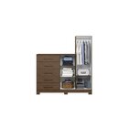 Cômoda Com Espelho 5 Gavetas 2 Portas New Master Cacau