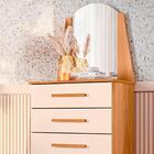 Cômoda Com Espelho 5 Gavetas Carvalho Grife Off White Vennie