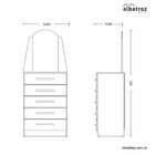 Cômoda Com Espelho 5 Gavetas Veneza Cinamomo