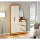 Cômoda Com Espelho Capri 2 Pt 4 Gv Carvalho E Off White