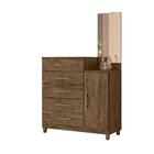 Cômoda Com Espelho Castanho Wood Spike Shop Jm