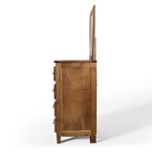 Cômoda Com Espelho E Pés 4 Gavetas Lisboa Castanho