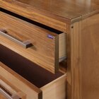 Cômoda Com Espelho E Pés 4 Gavetas Lisboa Castanho