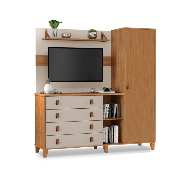 Cômoda Com Painel De Tv Integrado - Maldivas