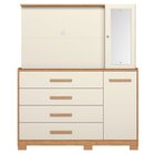 Cômoda Com Painel Para Tv Até 43 Polegadas 4 Gavetas 2 Portas